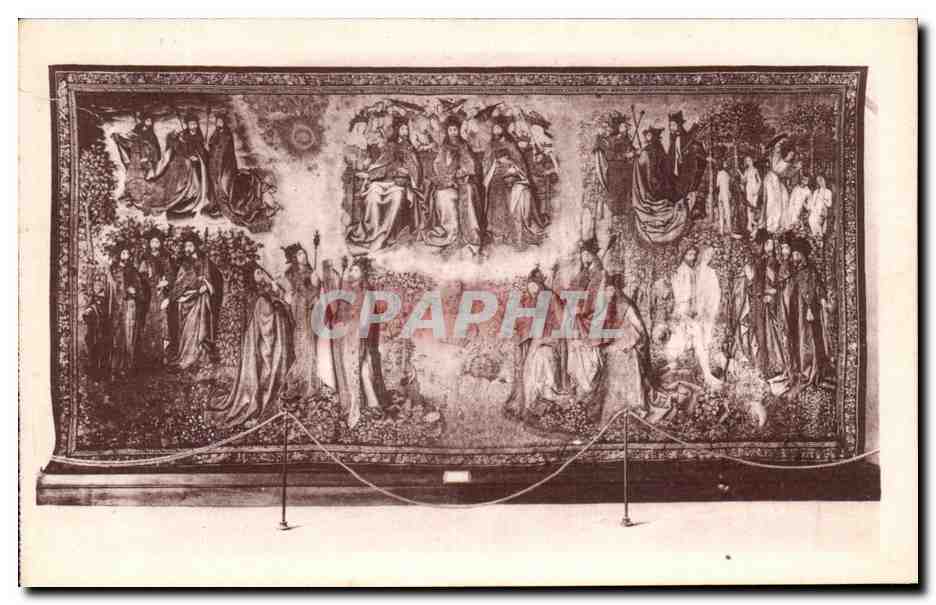 CPA Narbonne Cathedrale St just Magnifique Tapis Serie Tissde et sose