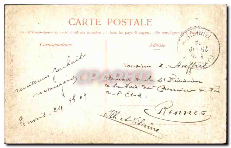 La petite retouche des vrais croyants ! — caricature — Ed. B. Mouly, Tunis — Reverso