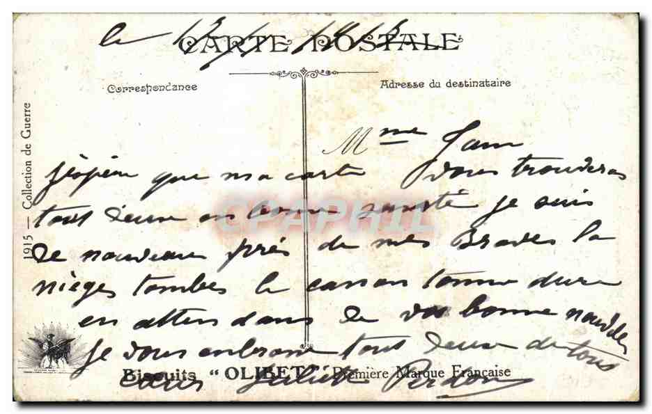 CPA Les Zouzous Zouaves Militaria — Rückseite
