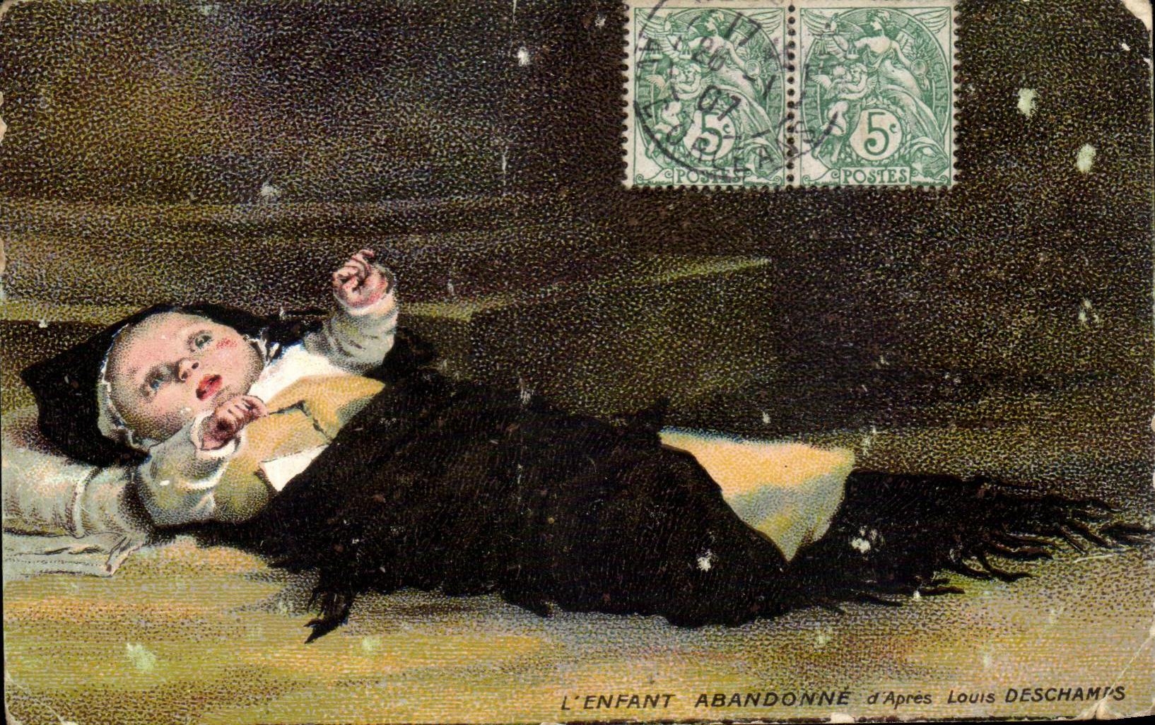 CPA L'Enfant Abandonne A'Pres Louis Deschamps