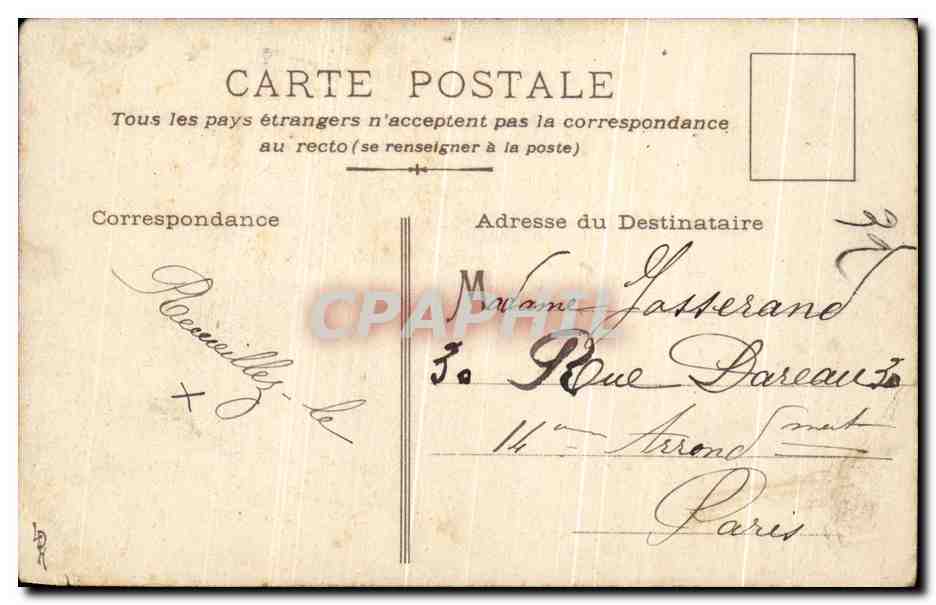 CPA L'Enfant Abandonne A'Pres Louis Deschamps — Rückseite