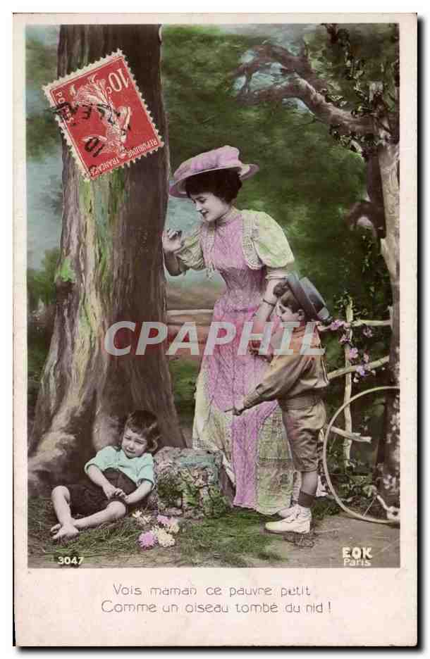 Mamma e i suoi figli — scena forestale — EOK Paris n°3047