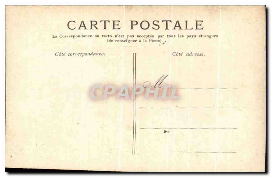 CPA Paris Cour du Carrousel Louvre — Rückseite