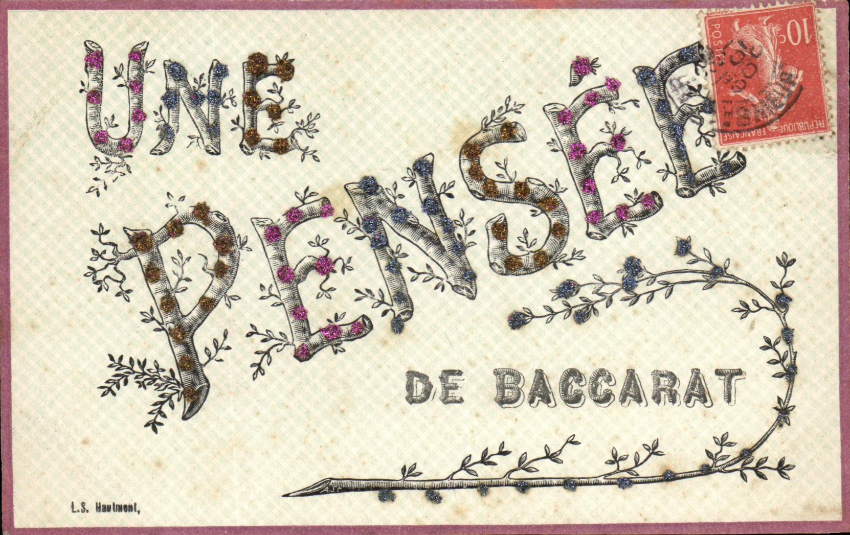 Une pensée de Baccarat — L.S. Haulmont, éditeur