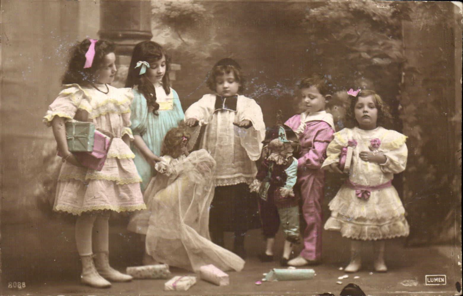 CPA Enfants Marionnette Pretre