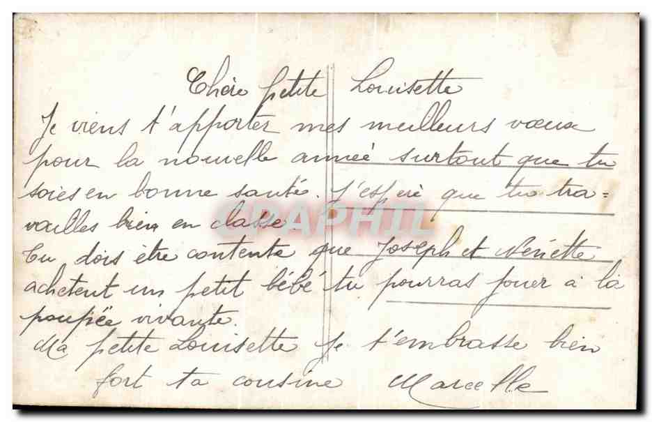 CPA Enfants Marionnette Pretre — Verso
