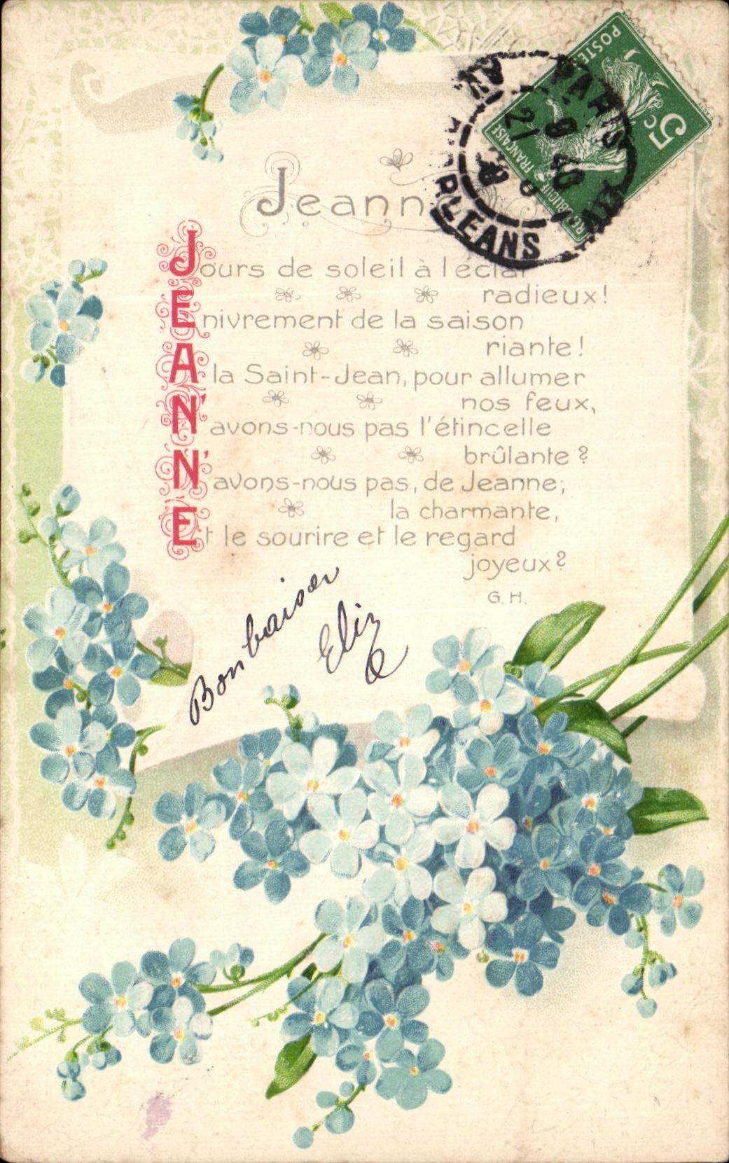 Jeannette — Jours de soleil à l'éclat radieux! — K.F. Éditeur Paris 1907
