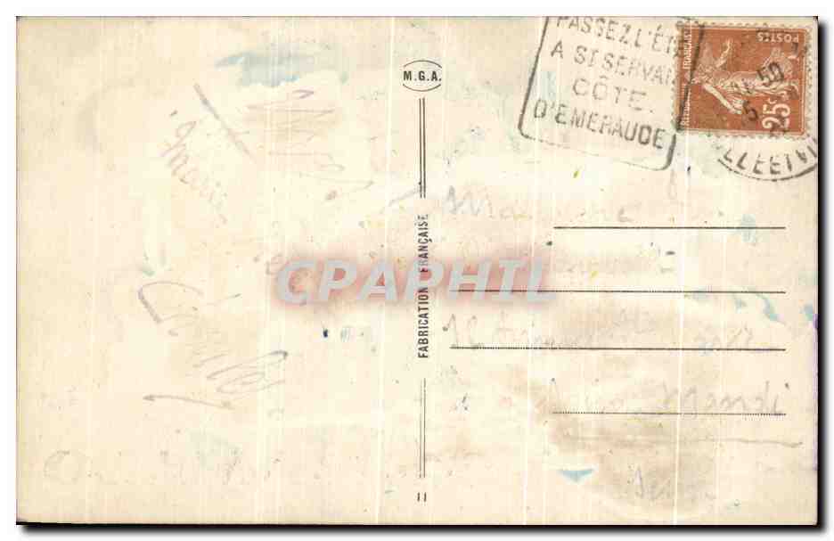 CPA Fantaisie Pensee de Bruxelles — Verso