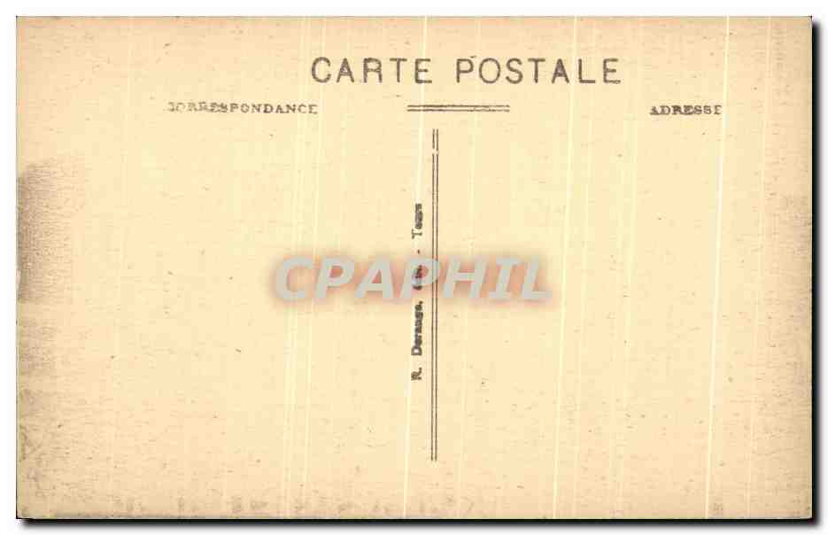 CPA Amboise Le chateau Bati Par Charles VIII — Rückseite