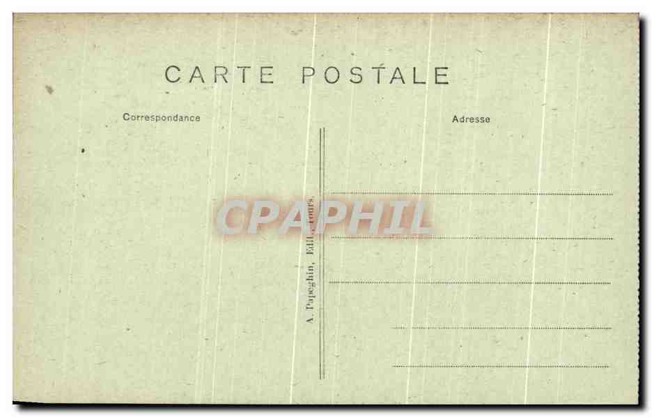CPA Azay Le Rideau Le Chateau National La Chambre Du Roi — Rückseite