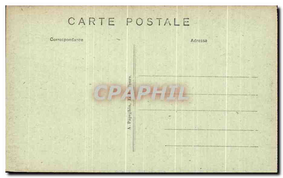 CPA Azay Le Rideau Le Chateau National Plafond Du Grand escalier — Rückseite