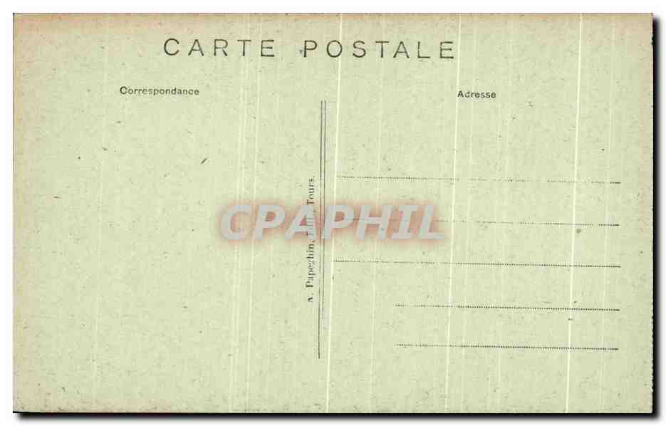 CPA Azay Le Rideau L'Eglise Porte d'Entree  — Rückseite