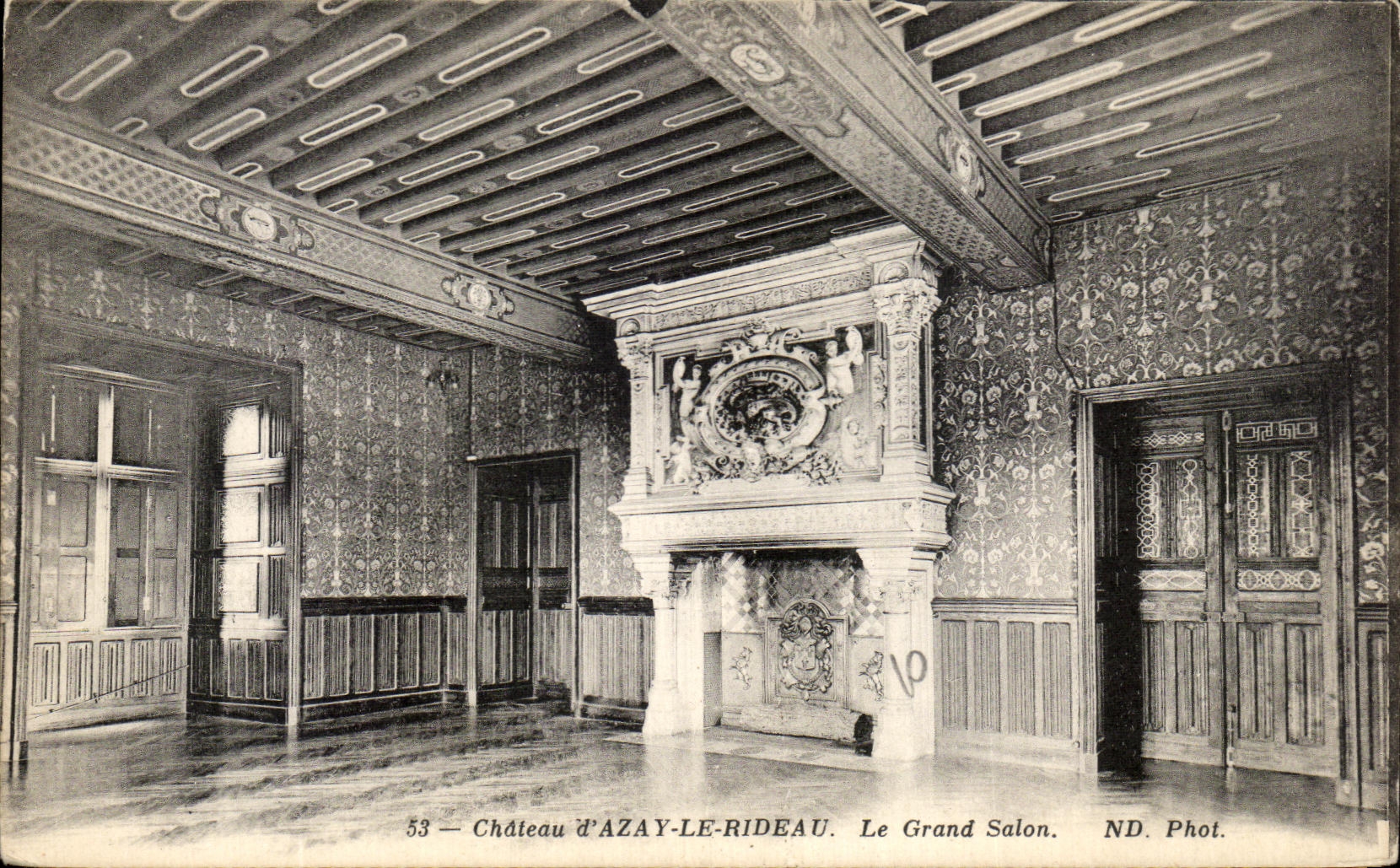 CPA Chateau D'Azay Le Rideau Le Grand Salon