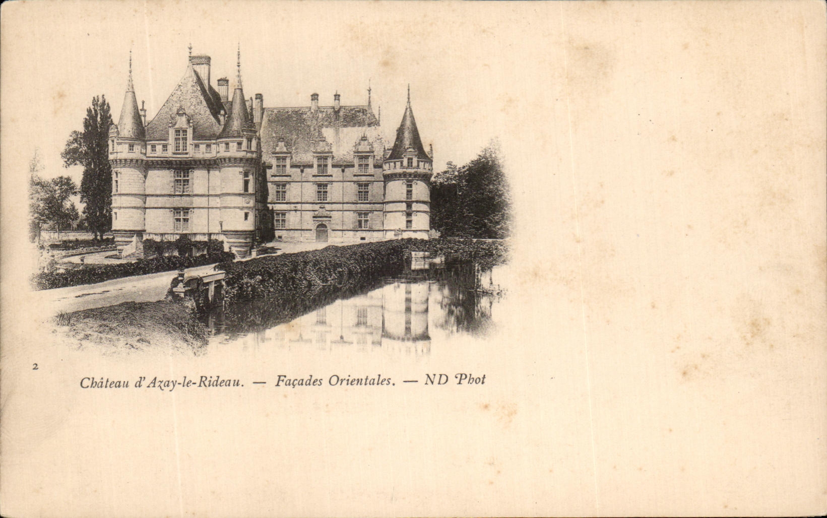 CPA Chateau D'Azay Le Rideau Facades Orientales