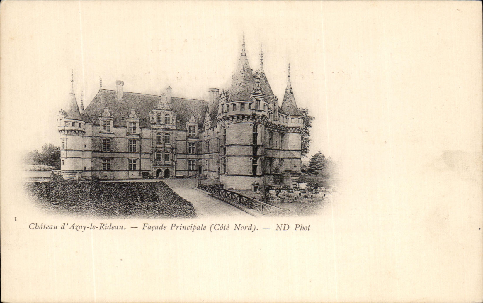 CPA Chateau D'Azay Le Rideau Facades principale