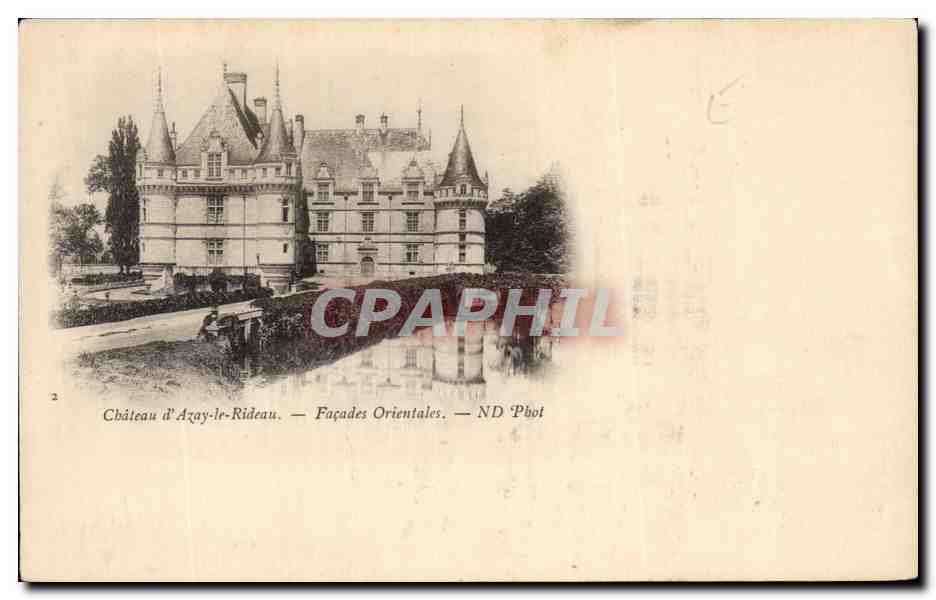 CPA Chateau D'Azay Le Rideau Facades Orientales