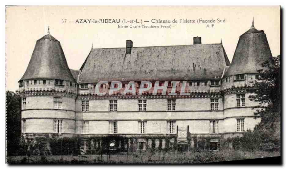 CPA Chateau D'Azay Le Rideau de l'Islette