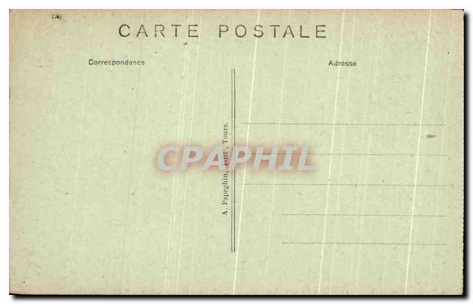 CPA Chateau D'Azay Le Rideau de l'Islette — Rückseite