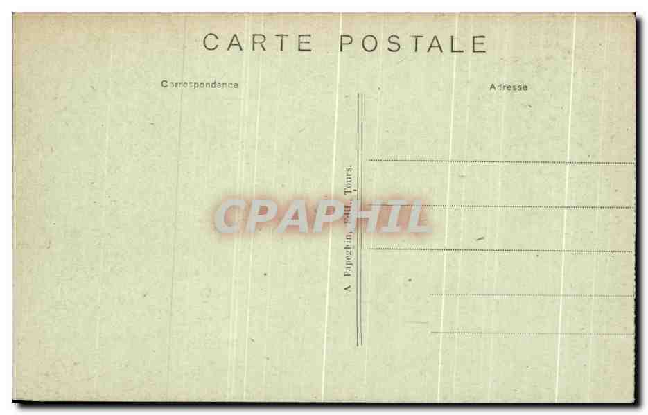 CPA Chateau D'Azay Le Rideau Le Gerfault — Rückseite