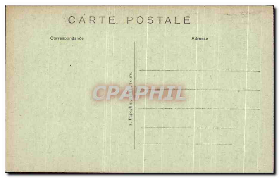 CPA Chateau D'Azay Le Rideau Le Chateau Natinal Entree Cote Nord National Castle Northern Side  — Rückseite
