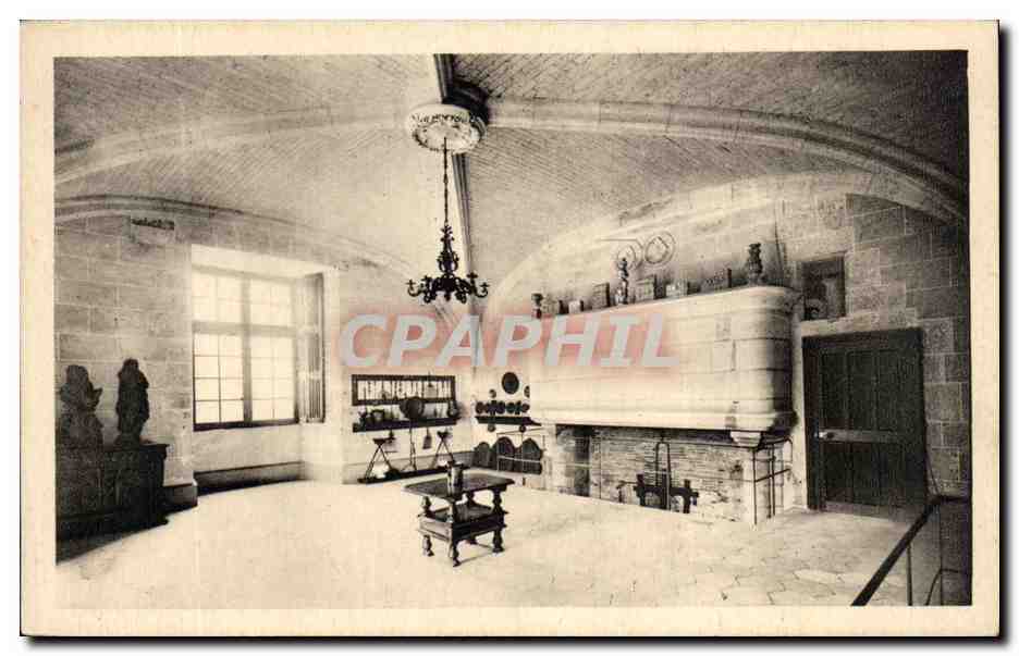 CPA Chateau D'Azay Le Rideau La Cuisine