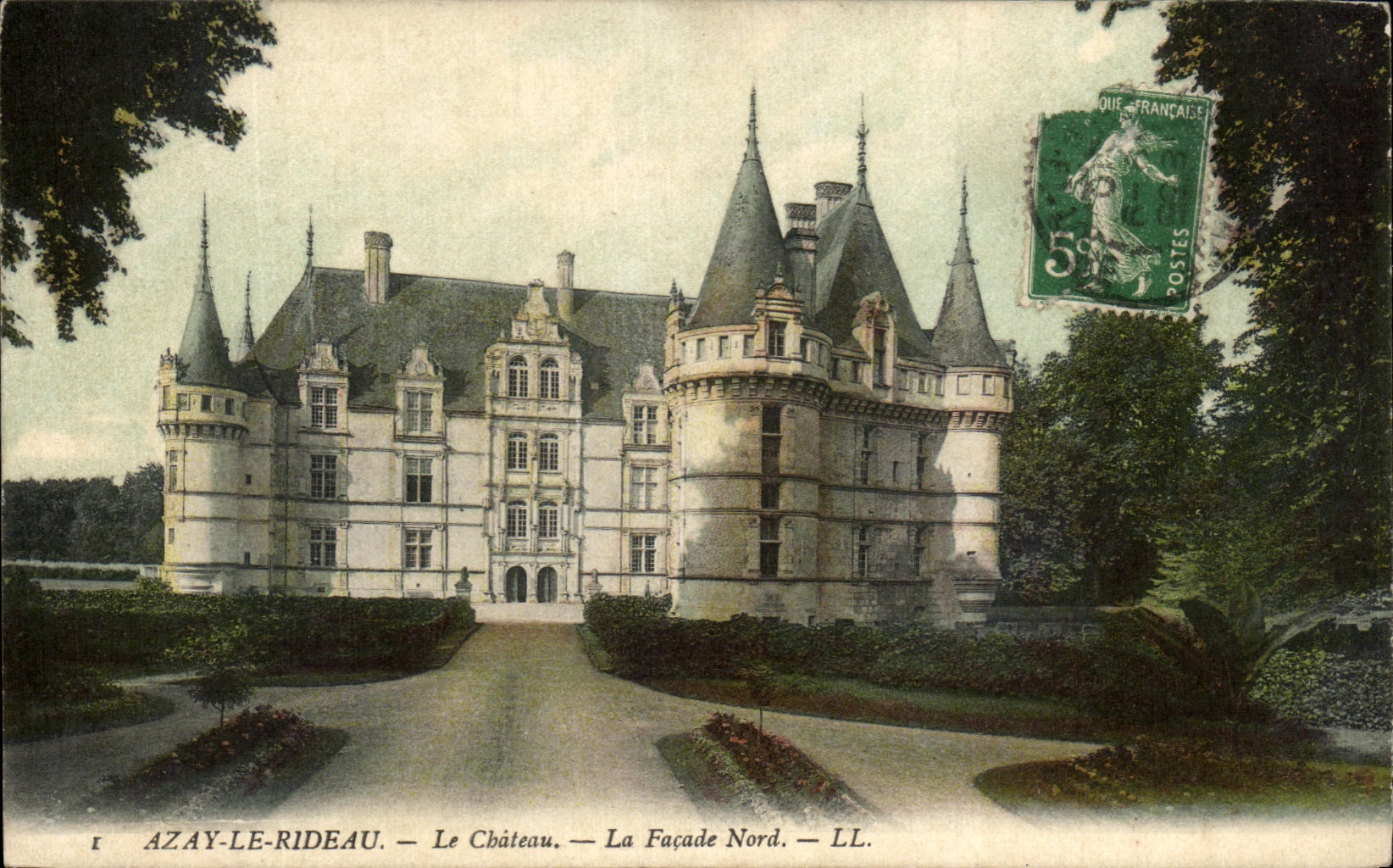 CPA Azay le Rideau Le Chateau La Facade Nord