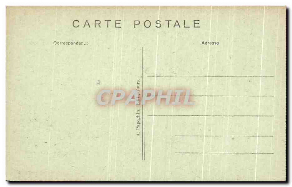 CPA Azay le Rideau Le Chateau National La Cuisine  — Rückseite