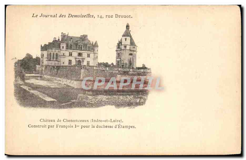 CPA Le Journal des Demoiselles Rue Drouot Chateau de Chenoneaux 