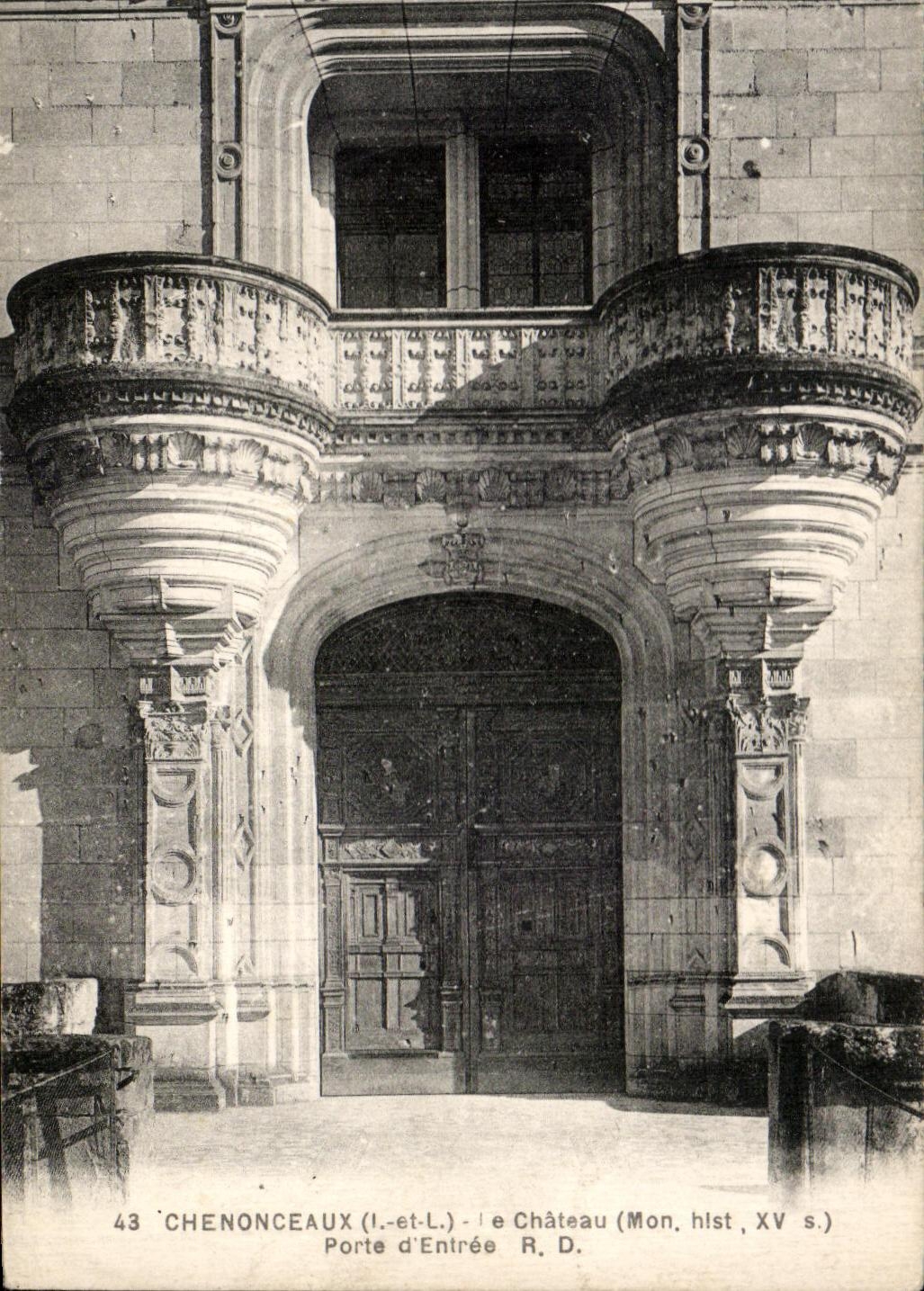 CPA Chenonceaux le Chateau Porte d'Entree