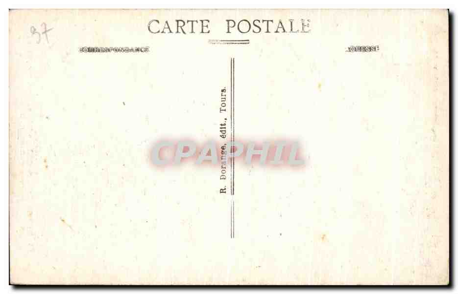 CPA Chenonceaux le Chateau Porte d'Entree — Rückseite