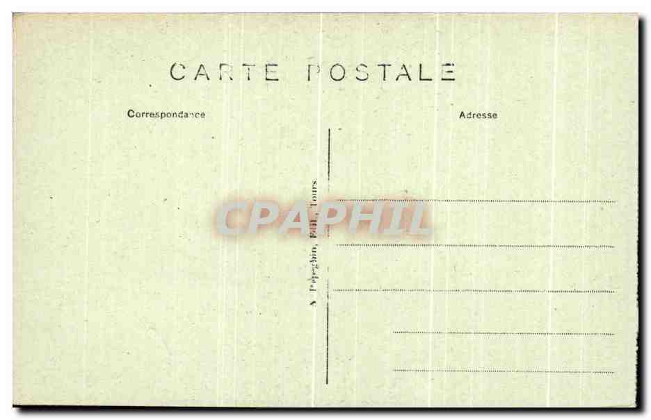 CPA Chenonceaux Le Chateau Salon Francois 1er — Rückseite