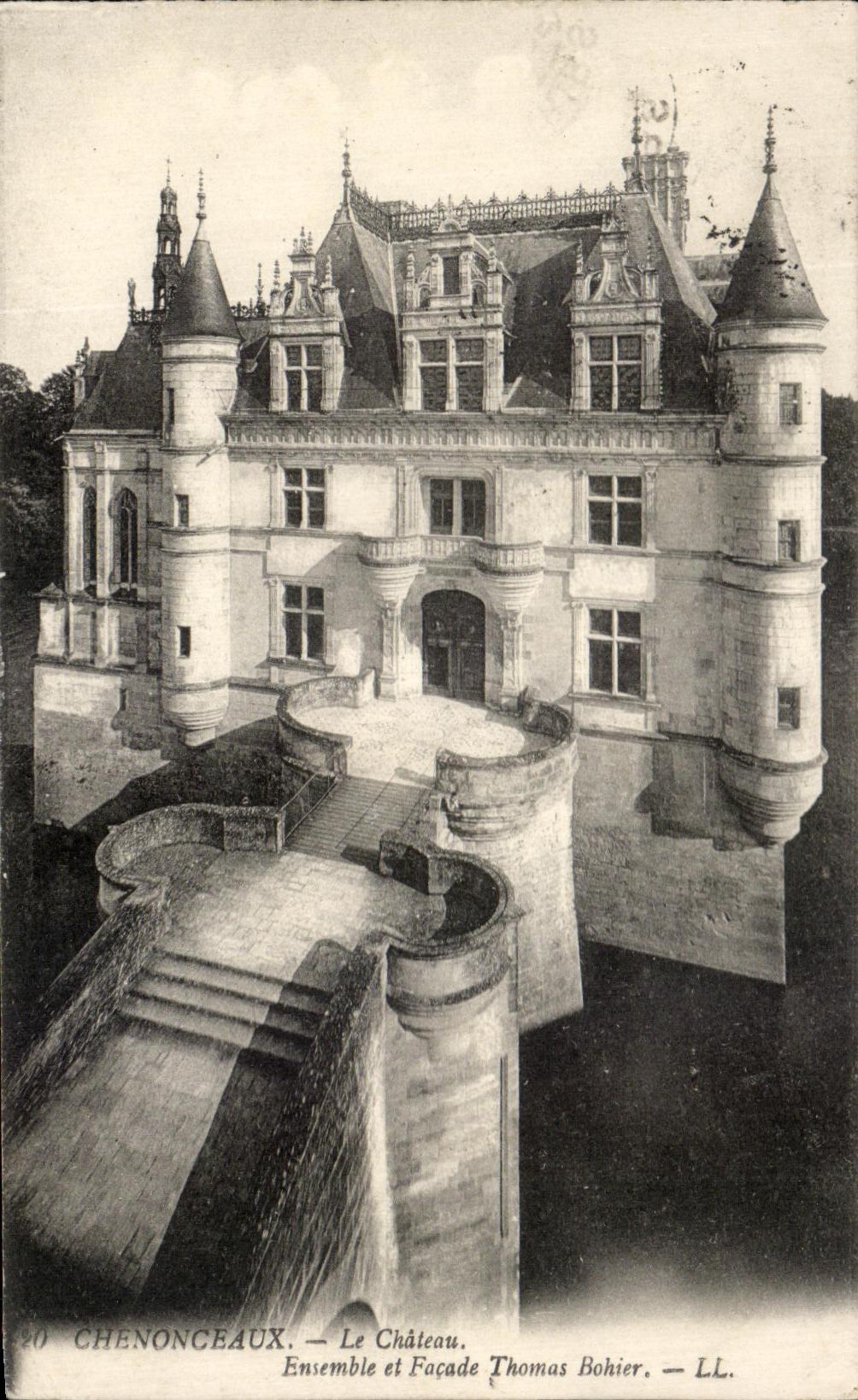 CPA Chenonceaux Le Chateau Ensemble et Facade Thomas Bohier