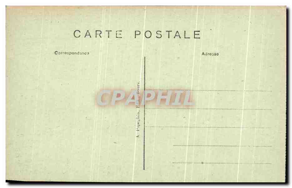 CPA Chenonceaux Le Chateau La Salle a manger — Rückseite