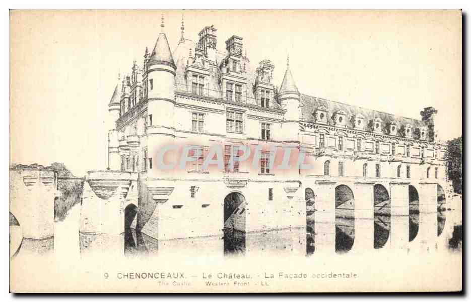 CPA Chenonceaux Le Chateau La Facade occidentate