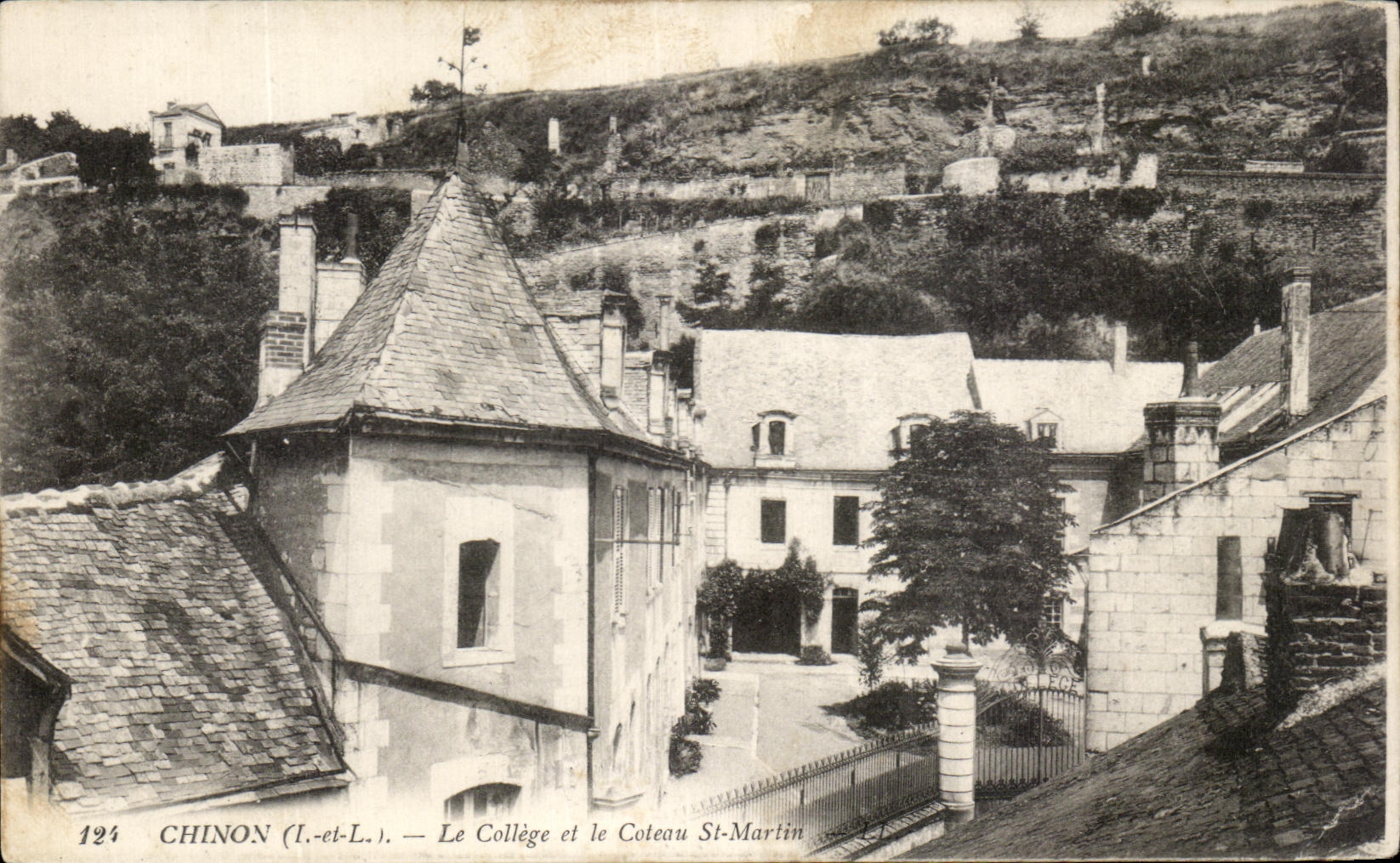 CPA Chinon Le College et le Coteau St martin