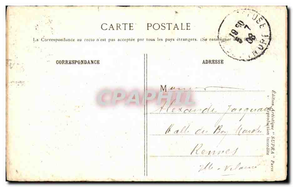 CPA La Vallee De la Loire Indre Et Loire Vue Generale du Chateau de Chinon — Rückseite