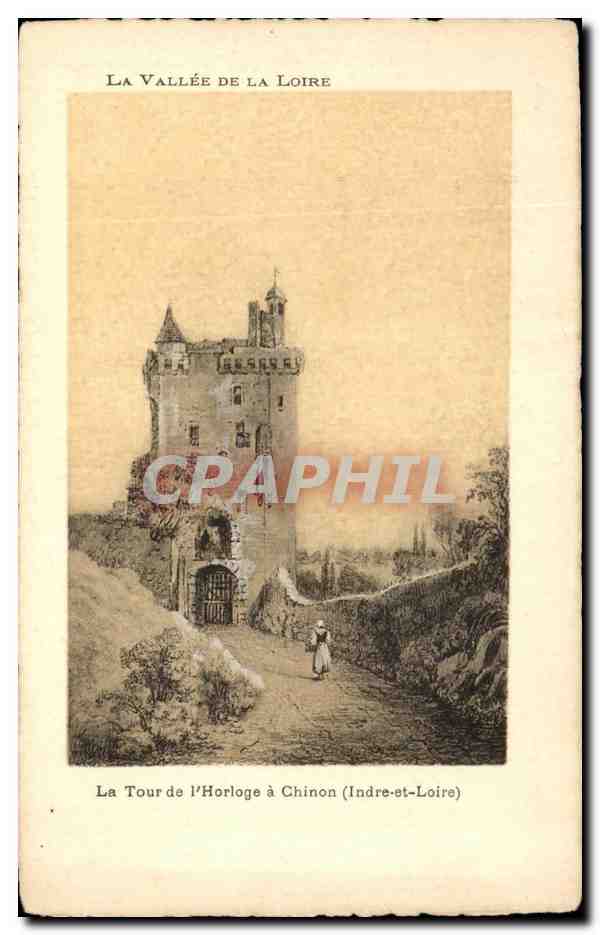 CPA La Tour de l'Horloge a Chinon