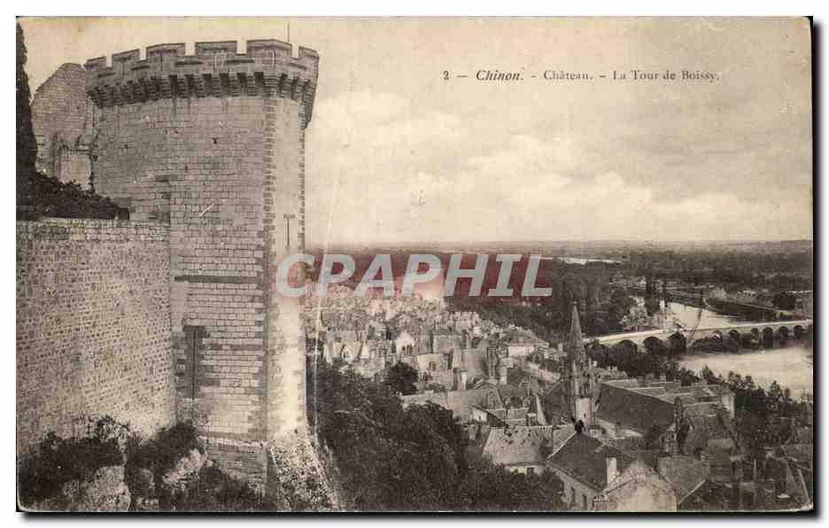 CPA Chinon Chateau La Tour de Boissy