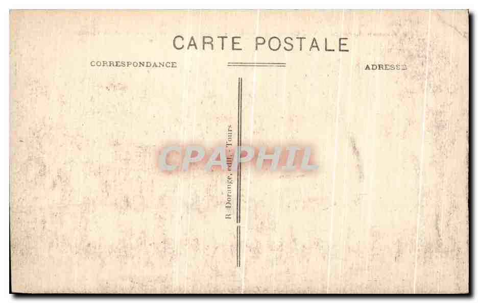 CPA Chinon Vue Generale du Chateau et la Vienne — Rückseite