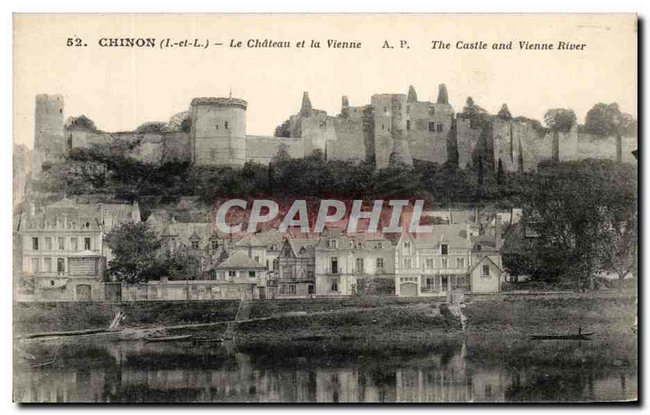 CPA Chinon Le Chateau et la Vienne 