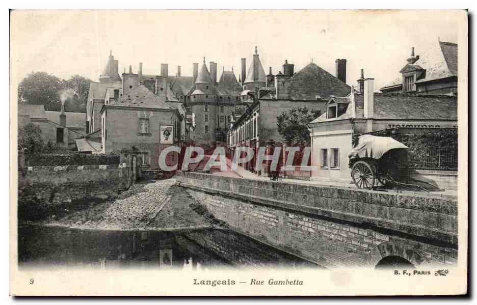 CPA Langeais Rue Gambetta