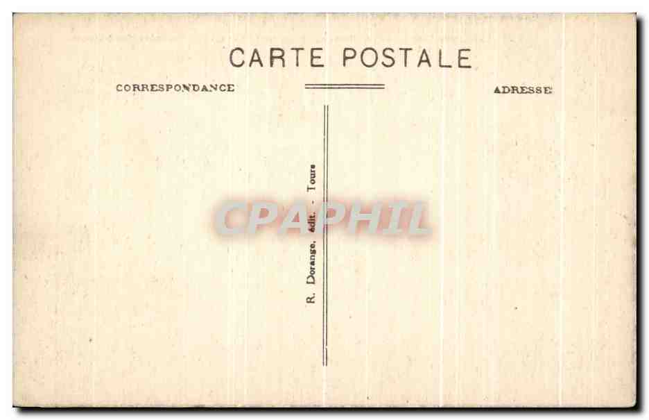 CPA Langeais Le Chateau L'Eglise — Rückseite