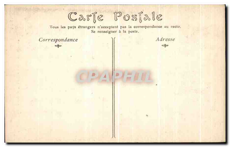 CPA Langeais Porte d'Entree du Chateau — Rückseite