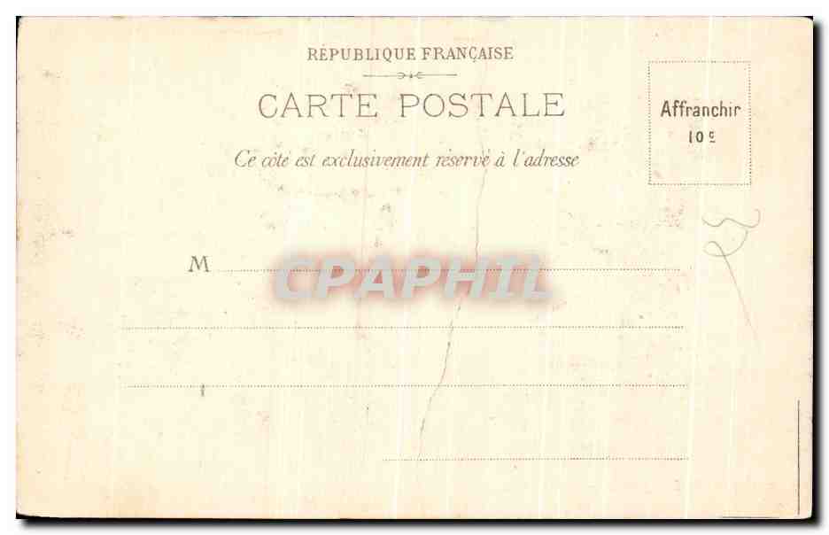 CPA Chatau de Langeais — Rückseite