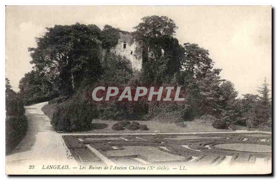 CPA Langeais Les Ruines de l'Ancien Chateau