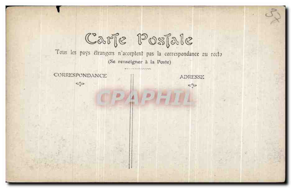 CPA Chateau de Langeais L'Entree — Rückseite
