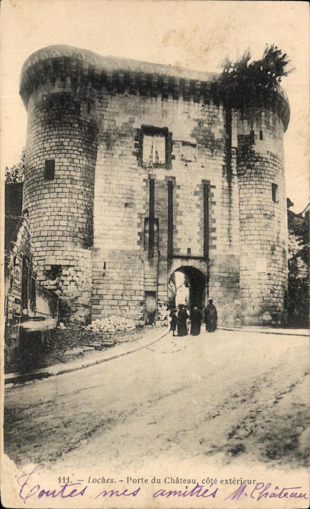 CPA Loches Porte du Chateau Cote Exterieur