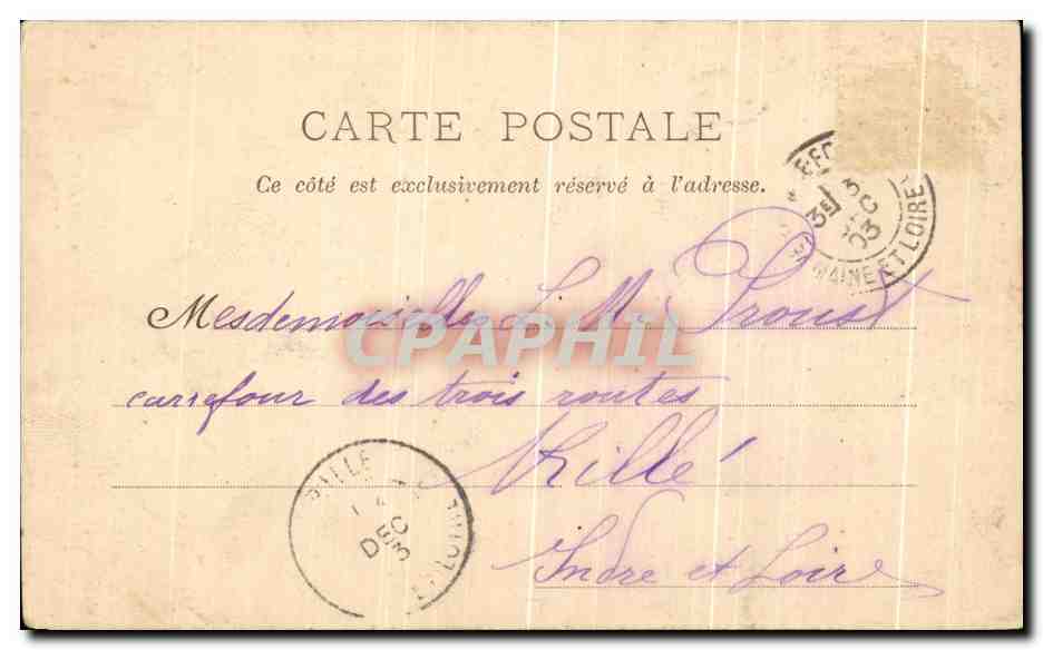 CPA Loches Porte du Chateau Cote Exterieur — Rückseite