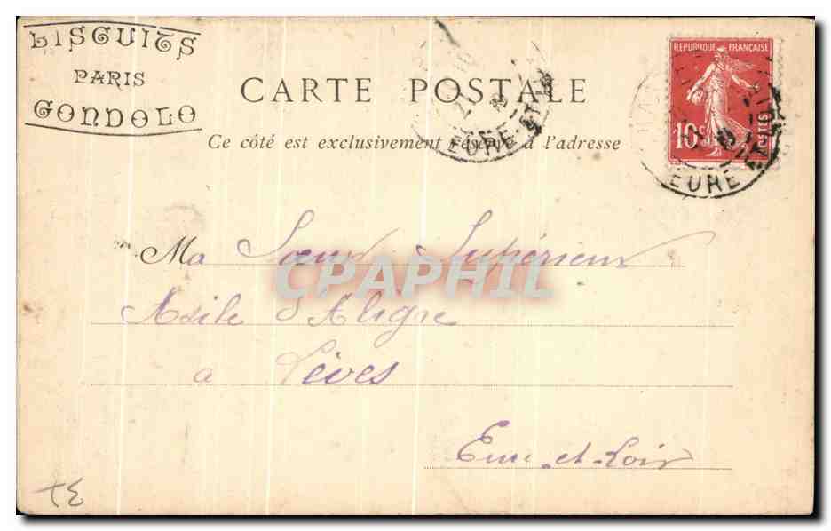 CPA Loches L'Oratoire D'Anne De Bretagne Chartres — Rückseite