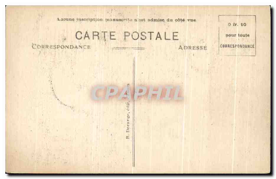 CPA Loches La Porte Des Cordeliers Et La Vue Generale Du Chateau — Rückseite